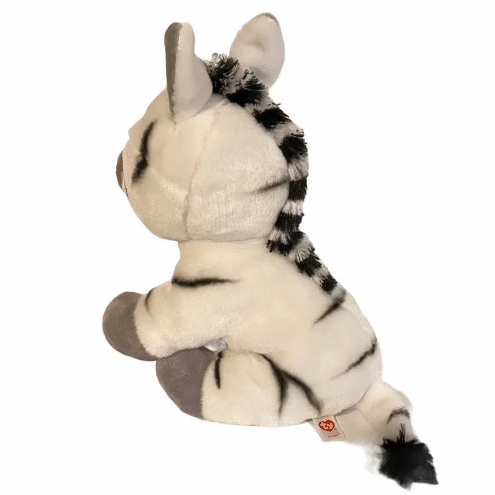 TY Stripes Velvety White‎ Zebra Plus Toy